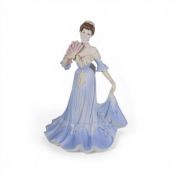 Coalport lady figure, Age of Elegance, Royal Invitation, figurine of the year 1998. (H: 22cm)