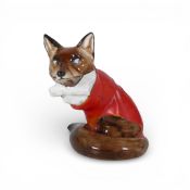 Figure of a Fox in Hunting Dress by Charles Noke HN100 (faint hairline to base)