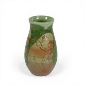 Dennis China Ware, a hand-decorated Seated Monkey vase, designed by Sally Tuffin, marked MJ19 on