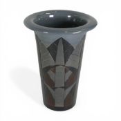 Dennis China Ware, a hand-decorated Papyrus vase, designed by Sally Tuffin, no.16, 2002F. (H: 16.