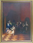 Framed Oil on Canvas by Richard Rhead Simm (renowned artist for Royal Doulton) presents 'Peter