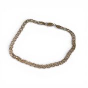 9ct gold ladies bracelet, 2.9g.