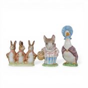 Beatrix Potter BP2b Character Figure to include:- Jemima Puddleduck, Mr Tittlemouse, Flopsy Mopsy