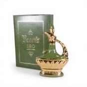 1967 Jim Beam bourbon whisky decanter, KY-DRB-230 G3, in vibrant green and gold, from the Prestige