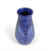 Dennis China Ware, a hand-decorated Insect vase, designed by Sally Tuffin, no.3, 1998. (H: 14.5cm)