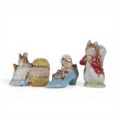 Beatrix Potter BP2b Character Figures to include:- Timmy Tiptoes, The Old Woman Who Lived in a Shoe,