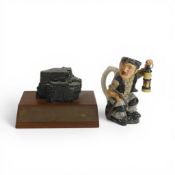 A commemorative piece of coal from the Spencroft seam, mined on 20th September 1985, the last