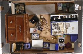 A good collection of costume jewellery including Silver items, pendants, necklaces, earrings,