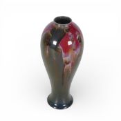 Flambe Unusual Streaky Glazed Vase.