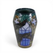 Dennis China Ware, a hand-decorated Bat vase, designed by Sally Tuffin, no.1 of 100, 2001E. (H: