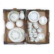 Late 19th century Royal Crown Derby Maple leaf pattern part tea, coffee and dinner sets to include