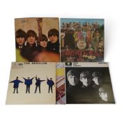 Vinyl - 4 x The Beatles albums - Help PMC 1255 Mono, Please Please Me PCS 3042 Stereo, With the