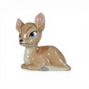 Wade, Walt Disney Porcelain Blow Up Character Figure of Bambi. H:-10cm