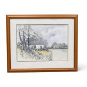 Doris BROWN (local artist, 1933 - 2023) Stoke-on-Trent. Watercolour framed and mounted behind