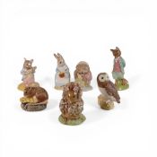 Beswick Beatrix Potter figures to include Mrs Rabbit Cooking, Johnny Town mouse Eating Corn,