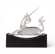 Swarovski 1996 Annual Edition 'Fabulous Creatures' The Unicorn with blue/black eyes, frosted horn,