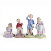 A collection of Royal Doulton child figures comprising, Little Boy Blue HN2068, Mary Mary HN2044,