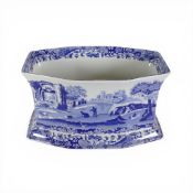 Spode Italian double planter, octagonal, 26cm wide.