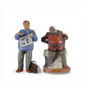 Royal Doulton character figures Falstaff HN2054 and The Parisian HN2445. (2)