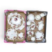 Royal Albert Old Country Roses part tea and dinner set to include teapot, two milk jugs, two sugar