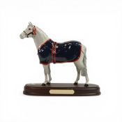 Royal Doulton Welsh Mountain Pony, A247, mounted on wooden plinth.