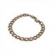 9ct gold ID bracelet, 16.5g.