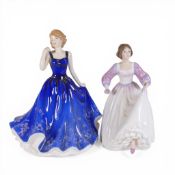 Royal Doulton lady figurines, Denise HN5406 and Ashley HN3420 (2).