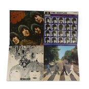 Vinyl - 4 x The Beatles albums - Rubber Soul PMC 1267 Mono, A Hard Day's Night PMC 1230 Mono,
