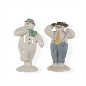 Royal Doulton The Snowman gift collection to include The Snowman DS1 and Stylish Snowman DS3. (H: