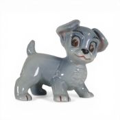 Wade, Walt Disney Lady and the Tramp Porcelain Blow Up Character Figure of Scamp. H:-10cm