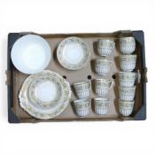 Spode late 18th early 19th century (521) part Tea set to include:- Six Teacups, five Coffee Cups,