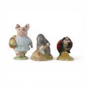Beatrix Potter Character Figures to include:- Royal Albert Mother Ladybird, Diggory Diggory