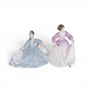 Royal Doulton lady figurines, Elyse Hn2429 and Ashley HN3420 (2).