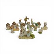 A large collection of Beswick & Royal Albert Beatrix Potter figures including Mittens, Tom