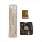 9ct gold neck chain, Concorde charm & bangle, new old stock, still in original packaging.