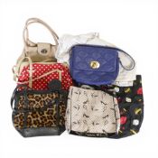 'Lulu Guinness' Bags & Purse collection, various colours & sizes each with the Lulu flair and
