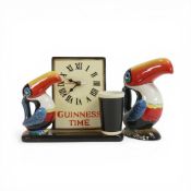 Guinness Time Toucan clock, h.23 x L.26cm together with Heritage Toucan Money box. (2)