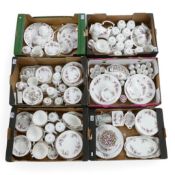 Royal Albert 'Lavender Rose' large quantity Tea/Dinner Set to include:- Coffee pot, Teapot, mugs,