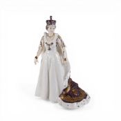 Royal Staffordshire figurine 'Queen Elizabeth II' limited edition 157/2012, height 25cm.