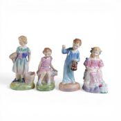 A collection of Royal Doulton child figures comprising, Wee Willie Winkie HN2050, My Pretty Maid