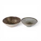 Vintage Purbeck Pottery stoneware bowl, together with Royal Copenhagen Craquelé ceramic bowl,