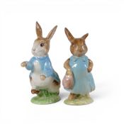 Beatrix Character BP2 Figures to include:- Peter Rabbit together with Mrs Flopsy Bunny (2)