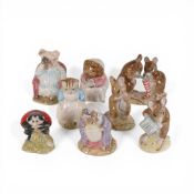 Royal Albert Beatrix Potter figures, The Christmas Stocking, No More Twist, Mrs Tiggy Winkle, Lady