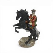 Royal Doulton Character figure Dick Turpin HN3272, Height 28cm. Damage to hand, gun & horses foot.