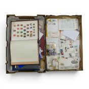 An extensive collection of UK and World stamps, includes 2x QV 1d black, first day cover
