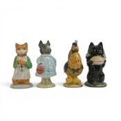 Beswick Beatrix Potter character figurines, BP3B, to include Duchess, Pig-Wig, Sally Henny