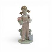 Lladro Porcelain Character figure 'Spring' Model No:-5217. H:-20cm