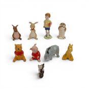 Beswick Walt Disney Winnie The Pooh Series to include:- Christopher Robin, Winnie the Pooh, Tiger,