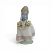 Lladro Porcelain Character figure 'May Flowers' Model no 5467. H:-18cm
