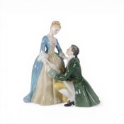 Royal Doulton, Lady figurine, The Suitor HN2132. H: 20cm